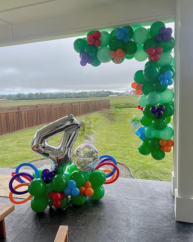 Silver Number 4 Balloon 40 Inch, 4th Birthday Party Decorations Men Women | - Image 3
