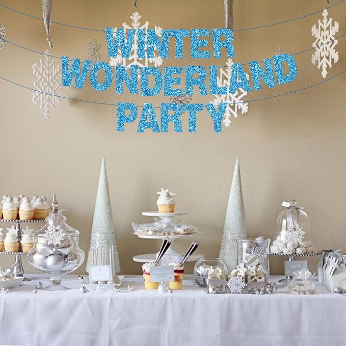 BEISHIDA Glitter Sky Blue 116 PCS A-Z DIY Letter Custom Banner Party Decor | - Image 5