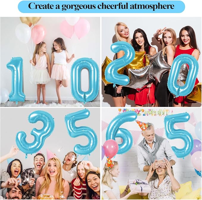 Number 27 Balloons for 27th Birthday Party Decorations, 0-100 Large No.27 - Image 7