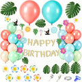 165Pcs Tropical Balloons Summer Birthday Party Decorations | Coral Pearl Rose by OUDDYLIFE