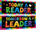 COCHIE Classroom Decorations Reading Banner Poster by COCHIE