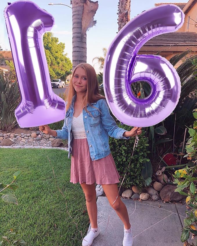 60 Balloons Number for 60th Birthday Decorations Women Men, Inflation Straw & - Image 3