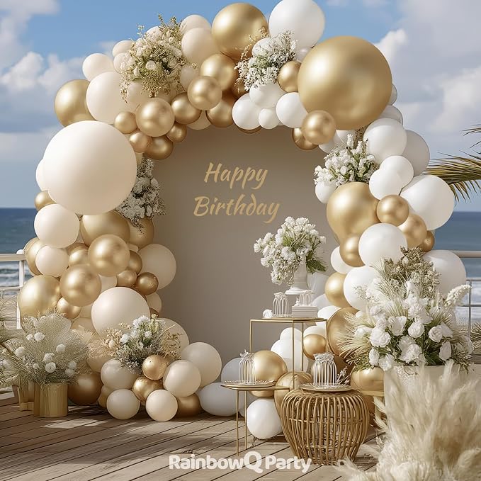 RainbowQ 165 Pcs Gold Balloons Arch Kit Different Sizes Metallic Garland | - Image 5