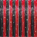 GOER 3.2 ft x8.2 ft Metallic Tinsel Foil Fringe Curtains Party Photo Backdrop by GOER