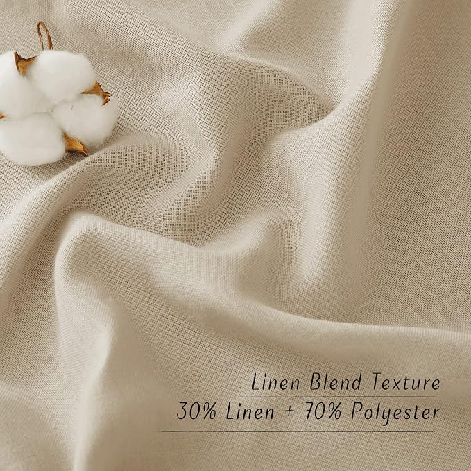 NICETOWN Angora Linen Doorway Curtains 80 inches Long, Grommet Thick Linen - Image 4