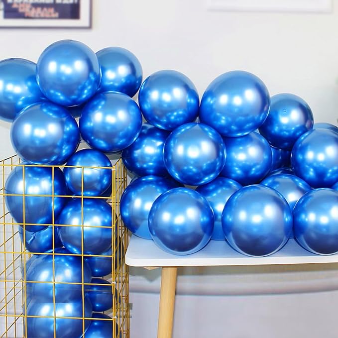 12 Inch 100 Pcs Latex Metallic Chrome Balloons Helium Shiny Thicken Balloons by COLORFULELVES