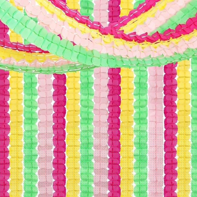 Hawaiian Luau Party-Decorations Streamer Garland - 157Ft Tropical Aloha Theme - Image 7