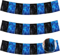 BEISHIDA Black Blue Fringe Garland Banner 30ft Wall Tinsel Foil Streamers | by Beishida