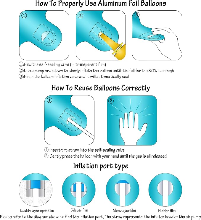 Blue Crown Number 3 Foil Balloon Standing Blue digital 3 Foil Balloon | - Image 3
