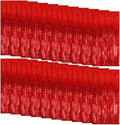 20 Pack Foil Curtain Backdrop Red Metallic Tinsel Foil Fringe Curtains Photo by KEJ