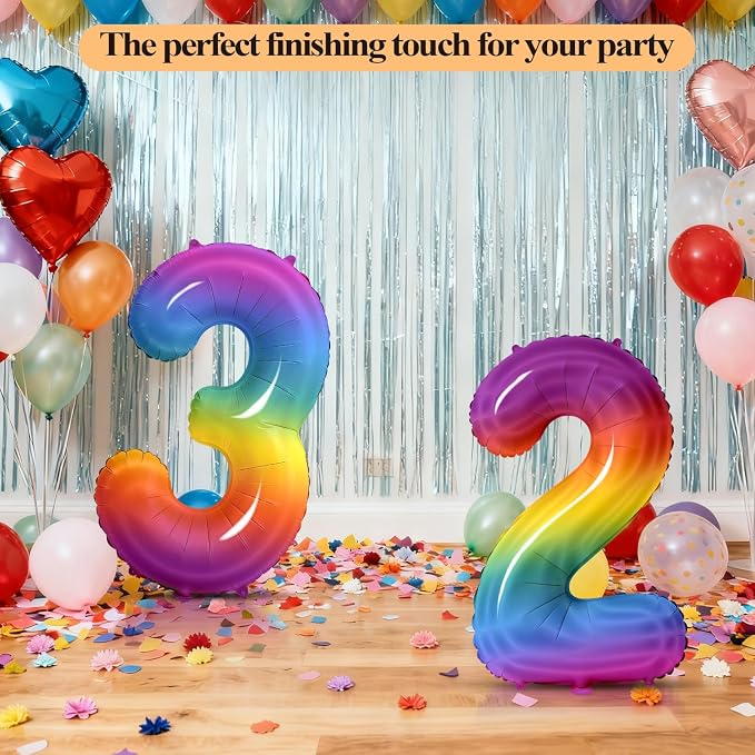 Number 7 Balloons for 7th Birthday Party Decorations, 0-100 Large No.7 Balloons - Image 5