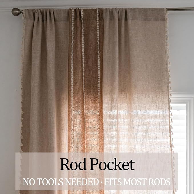 Sutuo Home Boho Curtains 90 inches - Image 5