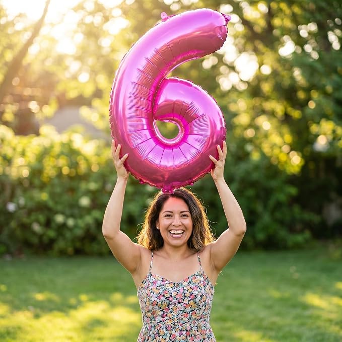 YPSelected 32 Inch Large Foil Helium Number Balloon Birthday Wedding Party 0-9 - Image 2