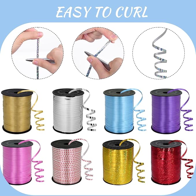 500 Yards Gold Shiny Metallic Curling Ribbon - Image 3