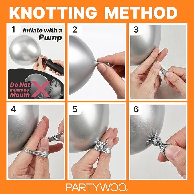 PartyWoo Orange Balloons 130pcs Fall Latex Helium Balloons Different Sizes | 18 - Image 7
