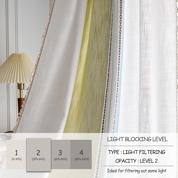 Sutuo Home Boho Curtains 90 inches - Image 6