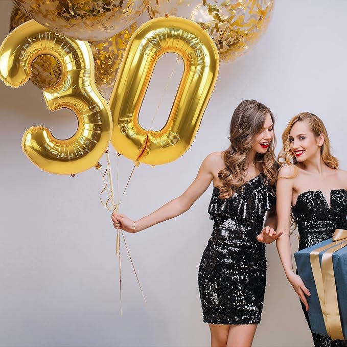 40 inch Number Balloon 0-9 Black Large Number 24 Balloons, Digital Balloons - Image 9