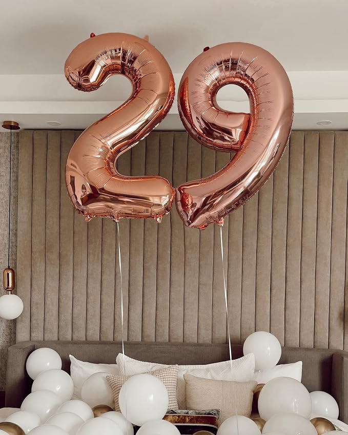 Rose Gold Number 1 Balloon 40 Inch, 1st Birthday Decorations Men Women | Foil - Image 7