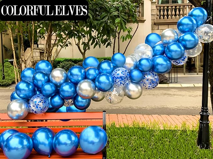 12 Inch 100 Pcs Latex Metallic Chrome Balloons Helium Shiny Thicken Balloons - Image 5