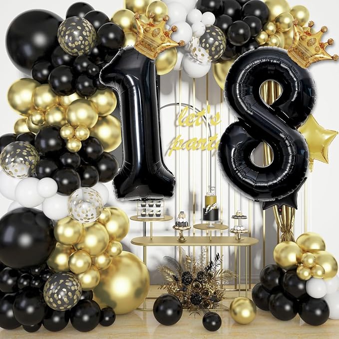 40 inch Large Black 24 Balloon Number - Image 4