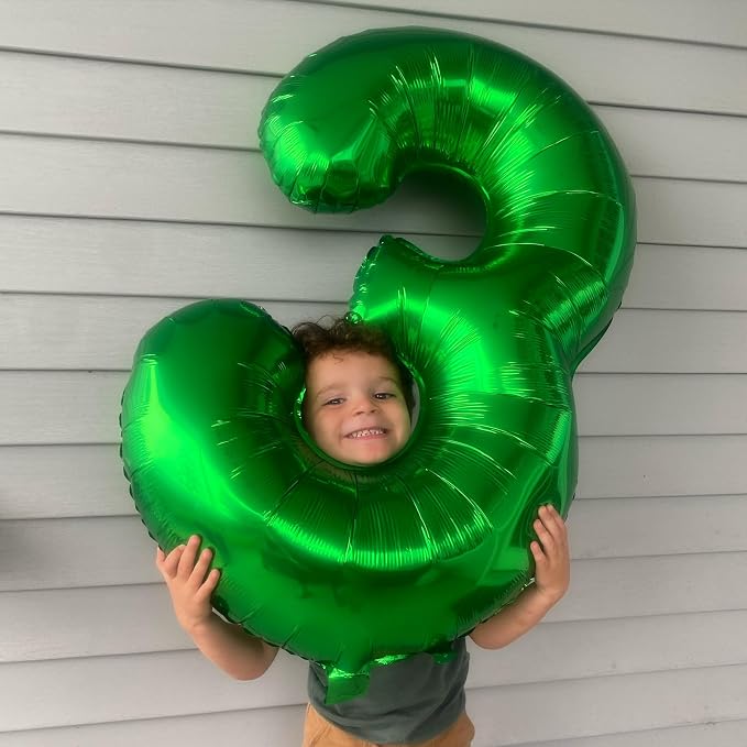 27 Balloon - Green Birthday Number Balloons, 40 Inch Decorations Men Women | - Image 3