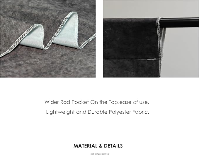 UrcTepics 8×16 ft Dark Grey Fabric Photo Backdrops, Classic Abstract Texture - Image 7