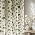 Beauoop Floral 100% Blackout Curtains Bedroom Green Brown 52x63 2 Panels | Rose by Beauoop