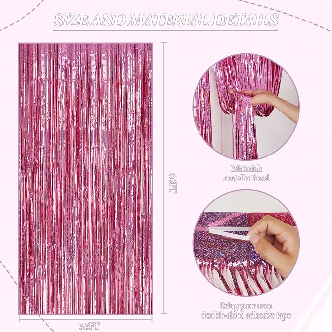 DECOCKRAT 2 Pack Foil Fringe Backdrop - Image 3