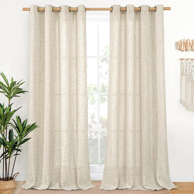 YoungsTex Extra Long Linen Curtains by YoungsTex