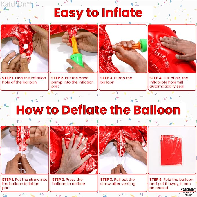 KatchOn Red 0 Balloon Number 40 Inch | 0 Digit balloon, Number 0 balloons - Image 5