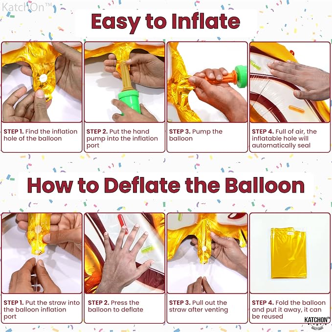 KatchOn Number 8 Donut Balloon 40 Inch | 8 Balloons - Image 3