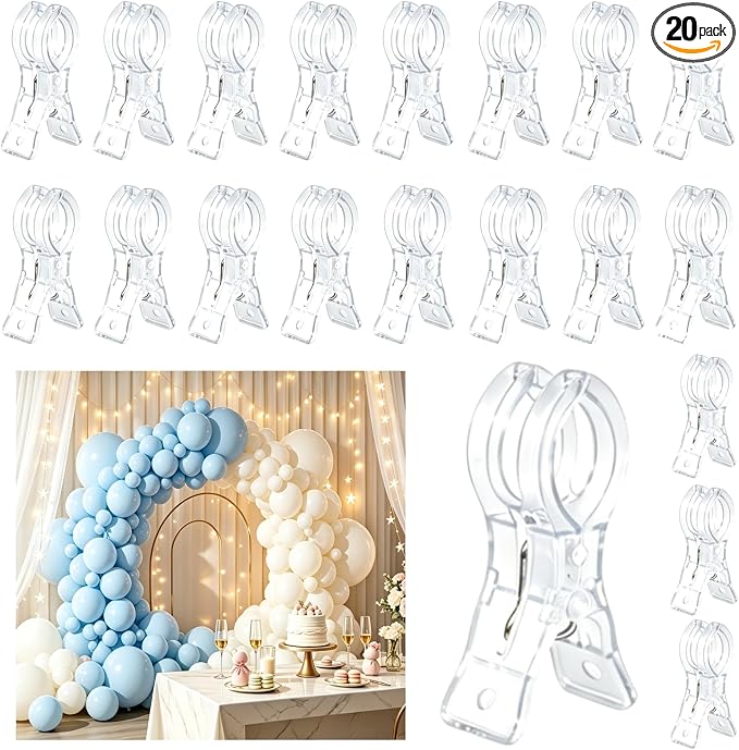 20 Pcs Balloon Arch Clips by Elfbello
