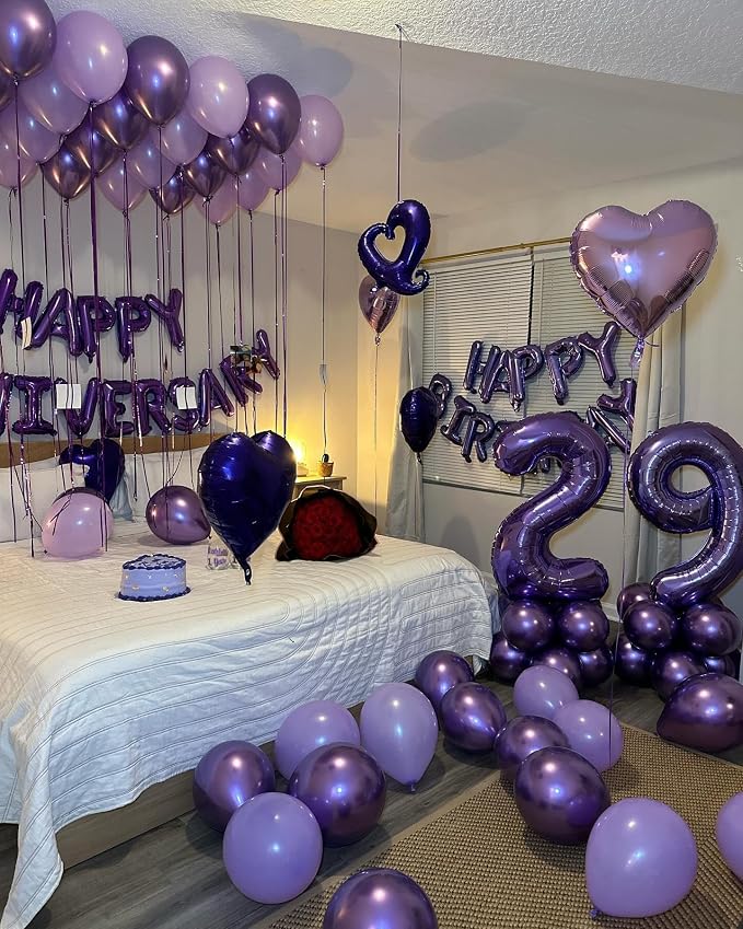 Purple Number 60 Balloon 40 Inch - Image 2