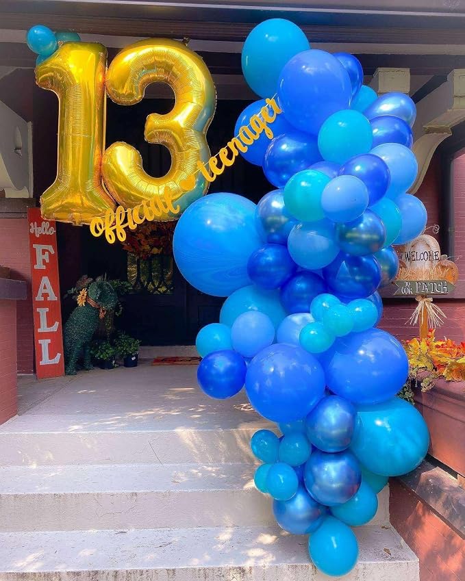 Gold 11 Number Balloons, 40 Inch Giant Number 11 Balloons Foil Mylar Helium - Image 7