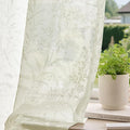 Anmao Cream Semi Sheer Light Filtering Curtains 102 Inches Long 2 Panels by Anmao