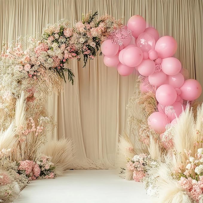 APLANET 150pcs Light Pink Balloons Different Sizes 18 12 10 5 Inch, Pastel - Image 6