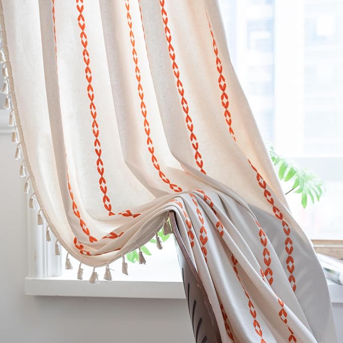 Sutuo Home Boho Curtains 63 inches - Image 2