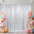 SquarePie 5x7ft Silver Sequin Backdrop, High Density Non-Transparent Glitter by SquarePie