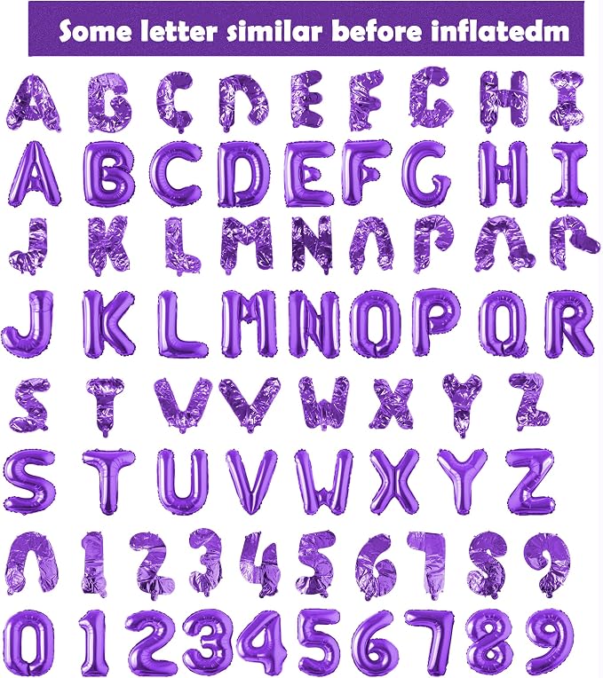 Happy Birthday Balloon Banner Custom Phrase Balloons letter 16 inch - Image 3