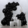 PartyWoo Black Balloons 145pcs Different Sizes of 18 12 10 5 Inch | Balloons by PartyWoo