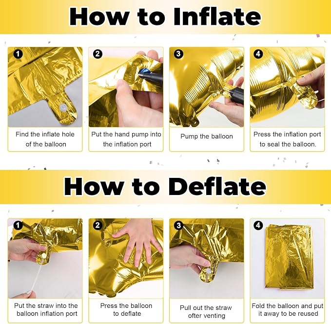 Big Alphabet J Foil Letter Balloons 40 Inch Self Inflating Name Balloon Decor - Image 7