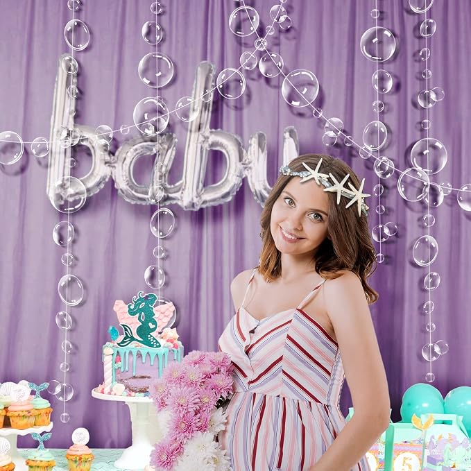 Decor365 Under the Sea Party Decorations White Bubble Garlands Little Mermaid - Image 5