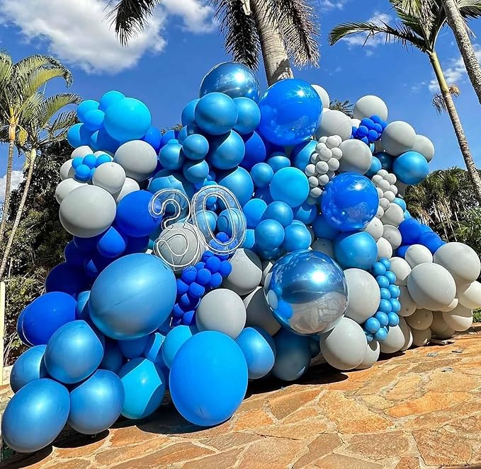 10 Inch Dark Blue Balloons - Image 3