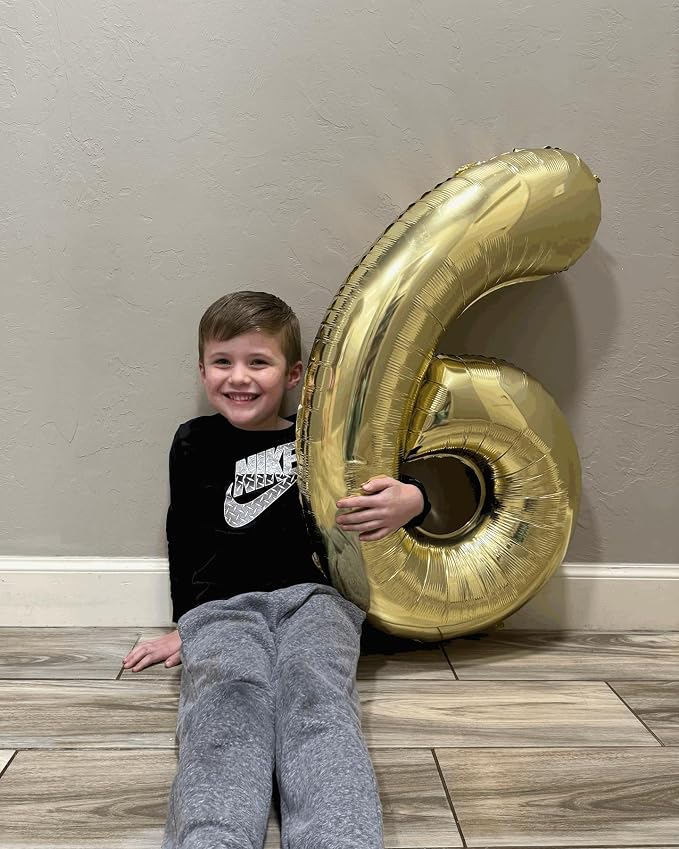 28 Balloon - Champagne Gold Birthday Number Balloons, 40 Inch Decorations | - Image 2
