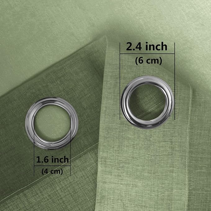 DWCN Ombre Short Sheer Curtains - Image 3