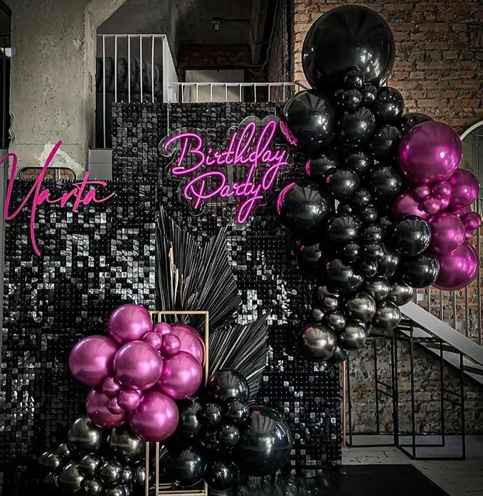 Black Balloons, Birthday Decoration, Wedding Party, Baby Shower Decorations - Image 3