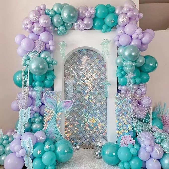 Voircoloria 130pcs Pastel Purple Balloons Arch Kit, 18 12 10 5 Inch | - Image 6