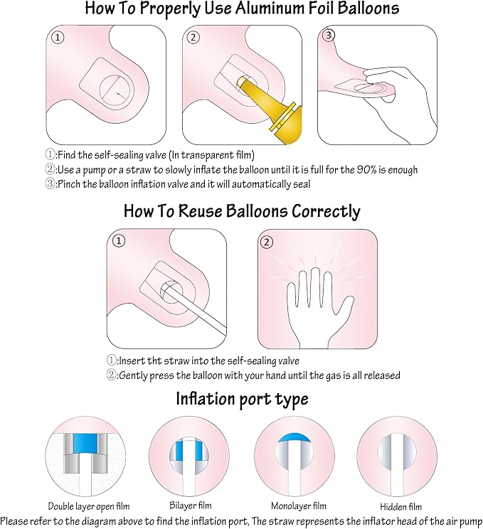 40 Inch Pink Number 3 Foil Balloon Light Pink Digital 3 Helium Balloon | - Image 3
