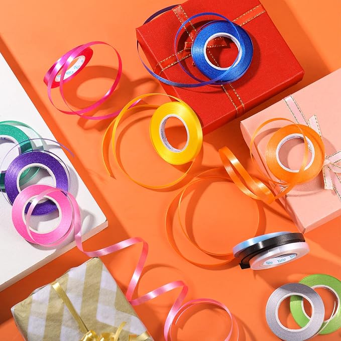 30 Rolls Curling Ribbons 1/5" Wide x 11 Yards 330 Yards Shiny Plastic Balloon - Image 7