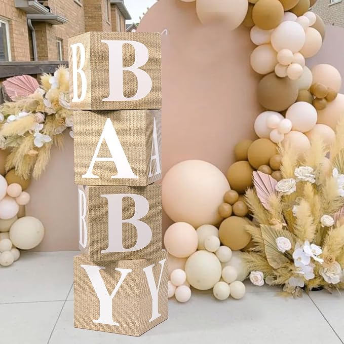 Voircoloria Baby Boxes with Letters, 4 Pack | - Image 6